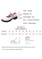 Lucyever 2022 Spring Double Buckle Mary Janes Women Pearls Strap Low Heels Casual Shoes Woman Pu Leather Students Shoes Mujer