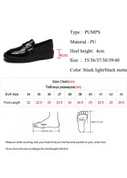 lucifer pearl pu leather loafers shoes for women buckle slip on platform flats woman 2022 spring black round toe office shoes