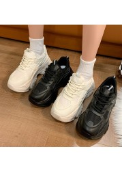 Rimocy 2021 Autumn Women Sneakers Chunky Breathable Mesh Platform Shoes Fashion Woman Thick Bottom Ladies Trainers Basket Femme