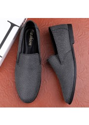 Men's Soft Genuine Leather Moccasin Shoes Driving Shoes Formal Work Shoes