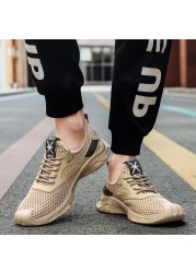 2022 spring new men's sports shoes light shock absorption running shoes breathable tennis sneakers comfortable casual shoes