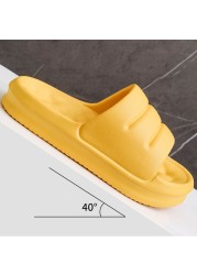 Lucifer Eva Slippers Summer 2022 Comfortable Thick Sole Zipper Slipper Women Non-slip Slippers Home Bathroom Slippers