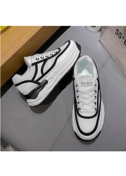 2022 spring summer new style increase 5cm old shoes women's breathable thick-soled sneakers women's mesh casual shoes