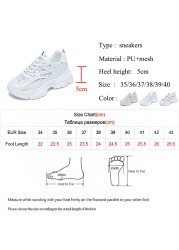 Lucifer Breathable Mesh Sneakers For Women 2022 Spring Thick Bottom Vulcanized Shoes Woman Comfty Non-slip Sneakers Mujer