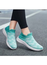 Ladies mesh comfortable lazy shoes and breathable shoes soft sole casual outdoor shoes shoes