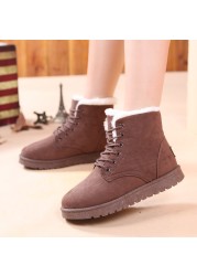 Women Anti Ski Snow Boots Big Size Plus Fleece Boots Warm Shoes For Students Shoes