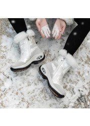 winter women ankle boots waterproof keep warm black snow boots 2021 new ladies zip shoes chausiras femme booties platform