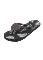 2022 New Love Flip Flops Women Beach Shoes Bohemian Beach Flip Flops Summer Men Slippers Massage Sandals Comfortable Shoes