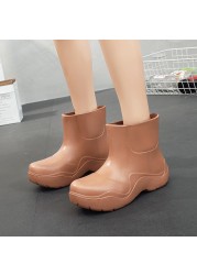 Schoenen Dames Women Rain Boots Bottes Femme Women's Rubber Boots Ladies Rain Boots Rain Booty Woman Bottines Pour Femme Luxury