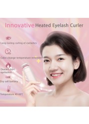 ANLAN Electric Heated Eyelashes Curler Long Lasting Curl Electric Eye Lash Perm Eyelashes Clip Eyelash Curler Device Makeup Tools