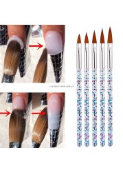 Hot Sale New 2021 5pcs Nail Brush Set Embossing Dotting Drawing Painting UV Gel Carving Pen Acrylic Beauty Nail Art Tools