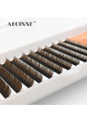 Abonnie bottom lashes matte black dark brown mink lashes tray lower eyelashes extension mixed lashes tray all size selous