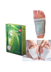 40pcs=2box Bamboo Detox Foot Patch Helping Body Detoxify (20pcs Sticker and Adhesives) Feet Spa Herbal Medical Plaster