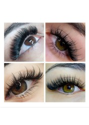 YELEX Easy Van Lashes Bloom Individual Eyelash Extension Faux Mink Lashes Soft Natural Lash Extension Volume Rosso Auto Fans