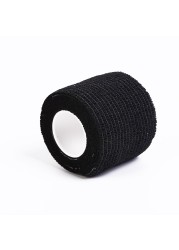 Black EZ Disposable 2''x5 Yards Grip Tattoo Cover Wrap Waterproof Self Adhesive Tape Roll For Tattoo Machine Grip Tube