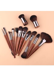 1/2 Makeup Brushes Cosmetic Powder Foundation Brush Blush Contour Eye Shadow Eyebrow Eyeliner Eyelash Blending Beauty Tools