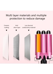 Hair Curling Iron Ceramic Professional Triple Barrel Hair Curler Egg Roll Hair Styling Tools Hairstylist Stick Curler