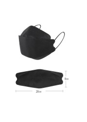 Kn95 Mask Lovely Disposable Girl Mask 4 Layer Dust Mask Filter Fish Shape FFP2 Children Mask Disposable Black Face Mask