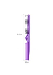 Folding Comb Double Headed Serrated Hair Comb Women Travel Portable Beauty Plastic Massage Brush Hair Styling Tools