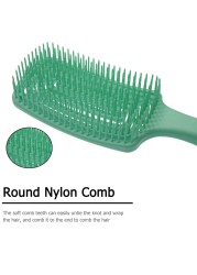 Wide Tooth Arc Massage Comb Anti-static Practical Anti-tangle Comb Salon Styling Non-slip Comfortable Hair Care Hair Brush Comb