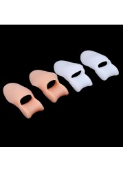 1 Pair Silicone Gel Thumb Bunion Corrector Little Toe Protector Separator Hallux Valgus Finger Straightener Foot Care Relief Pads