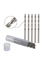 XCAN 10pcs 0.3-4.0mm High Speed ​​Steel Miniature Twist Drill Bit Set for Dremel Rotary Tool Wood/Metal Hole Cutter Mini Drill Bit