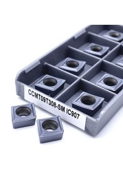 Carbide Insert CCMT09T304 CCMT09T308 SM IC907 IC908 Internal Turning Tool CCMT 09T304 09T308 CNC Lathe Parts Tokarnyy