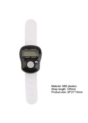 Mini Finger Counter LCD Digital Display Electronic Digital Stitch Marker Row Hand Tally Finger Counter Counting Range 0-99999