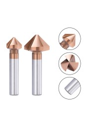 XCAN 3 Flute Chamfer Cutter 90 Degees 4.5-50mm HSS 6542 Drill Bit Drill Bit Wood Metal Hole Drill Tool Metal Cutter