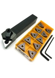 1pc MTJNR2020 MTJNR 1616 MTJNR2525 MTJNL External Triangul Turning Tool Holder TNMG Carbide Insert Lathe Cutting Tool Set