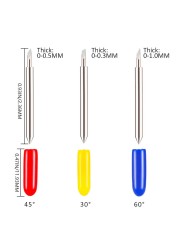 30/45/60 درجة استبدال شفرات لرولان Cricut الراسمة شفرة سكين القاطع شفرات لأدوات السلطة قطع الراسمة