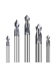 Spot Drill 60 90 120 Degree 0.5-20mm Chamfer Mill Stub Starting Site Center Bit CNC Router Bits Milling Cutter Carbide End Mill