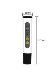 1 قطعة الرقمية PH EC مقياس إجمالي المواد المذابة الرقمية جهاز اختبار مياه الرقمية 0.0-14.0 اختبار مقياس PH 0-9990ppm TDS المياه الطهارة فلتر حوض سمك