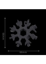 Multifunctional snow wrench, multi-purpose universal tool, portable and portable hexagonal carbon steel hand bowl