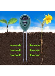 2 Packs 3 in 1 Soil Moisture Light PH Acidity Tester Plant Tester Indoor Outdoor Soil Moisture Sensor Meter Plant Humidity