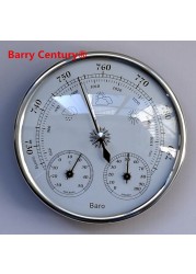 Accuracy Aneroid 128mm 3 in 1 Barometer with Thermometer and Hygrometer Moisture Tester Meter Home Outdoor Hunting Tool