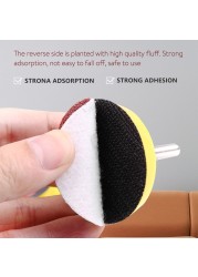 100pcs 50mm 2In Round Sanding Discs Sand Sheets 80-3000 Grit Hook and Loop Sanding Disc Polishing Flocking Sandpaper for Wood