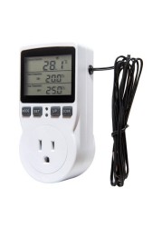 EU/US/AU/UK Timer Socket Thermostat Digital Temperature Controller Socket Outlet With Timer Switch Sensor Probe Heating Cooling