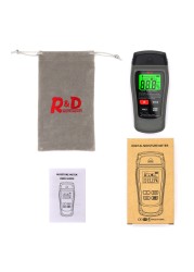 New MT-18 Gray 0-99.9% Two Pins Digital Moisture Meter Wood Paper Moisture Tester Wall Hygrometer Timber Moisture Detector