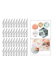 100pcs #11 Stainless Steel Blades Engraving Knife Blades Metal Blade Wood Carving Knife Blade Replacement Surgical Scalpel Craft