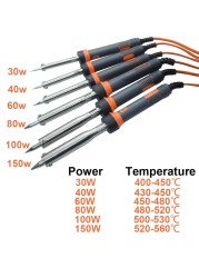 1pc 220V Eruntop 30W 40W 60W 80W 100W 150W External Heating High Power Electric Soldering Iron