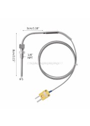 EGT K Type Thermal Temperature Controllers , 0-1250c Exhaust Gas Probe Connector with My06 19 Bare End