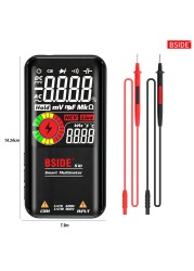 BSIDE Digital Multimeter S11 S20 DC Intelligent DC Omnidirectional AC Capacitor AC Ohm Diode NCV Hz Detector EMF Tester