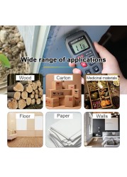 R&D MT10 Wood Hygrometer Hygrometer Timber Humidity Detector Tree Digital Density Tester Gray EMT01 Wood Humidity Tester