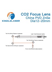 Kindleliser China CO2 ZnSe Focus Lens Dia.12/15/18/19.05/20mm FL38.1/50.8/63.5/101.6/127mm For Laser Engraving Cutting Machine