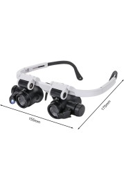 Magnifying Glasses Magnifier 8X/15X/23X USB Rechargeable with LED Light for Reading Jewelry Watches Repair Wearing