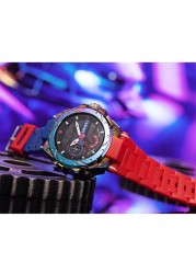 Quartz Watch Men Wristwatches SMAEL Watchfull Red Band 50M Water Resistant Analog Alarm Watch Digitals 8060 Sports Watches