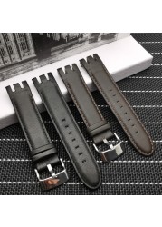 21mm Genuine Leather Watch Strap High Quality Pin Buckle Watch Strap YRS403 401 402G 412 413 418