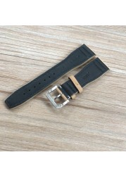 20mm 21mm 22mm Brown Black Men Watchband For IWC Pilot Mark Eighteen IW327004 IW377714 Watch Strap Calfskin Genuine Leather Bracelet