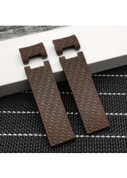 Top Quality 22x20mm Diver & Marine Waterproof Silicone Rubber Watchband Wrist Watch Band Belt for Ulysse Nardin Belt Tools